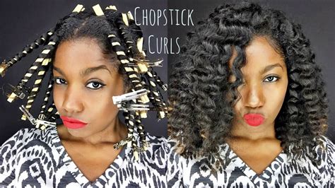 Check spelling or type a new query. Chopstick Curls on Natural Hair - YouTube