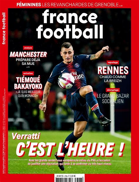 France Football N°3798 Du 5 Mars 2019 Telecharger Des Magazines