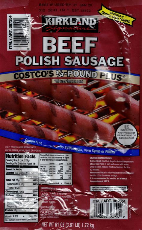 Costco business delivery can only accept orders for this item from retailers holding a costco business membership with a valid tobacco resale license on file. Costco Polish Sausage - bring the food court home - Shop Smart