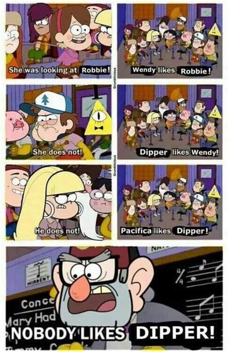 Nobody Likes Dipper Gravity Falls Know Your Meme