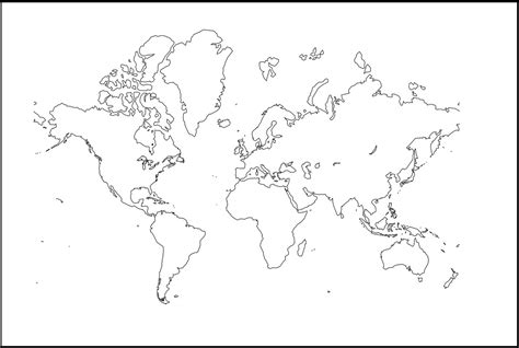 Mapa Mundi Blanco Y Negro Detraiteurvannederland