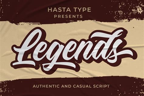 Legends Script 867585 Brush Font Bundles