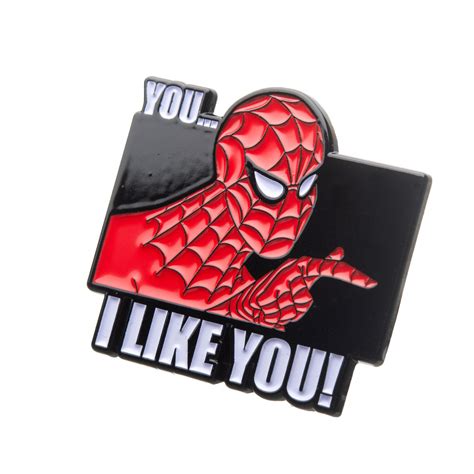 Official Spider Man I Like You Pin Buy Online On Offer