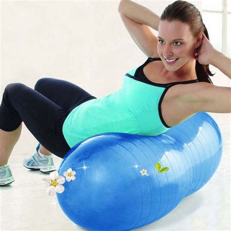 Anti Burst Yoga Ball Peanut Massage Fitness Exercise Pilates Gym 4580cm Yoga Ball Pilates Gym