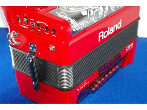 New Roland Fr18 Reedless Accordion Red Melodeon Diatonic