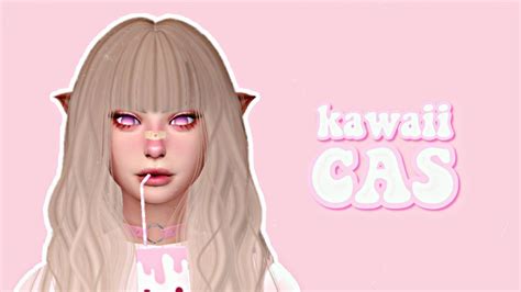 The Sims 4 Kawaii Cas Cc Links Youtube