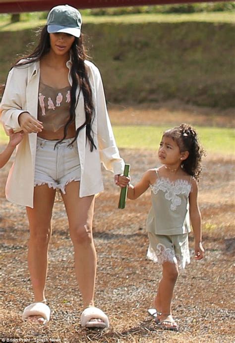 Kim Kardashian Takes Daughter North West Out In Costa Rica Daily Mail Online