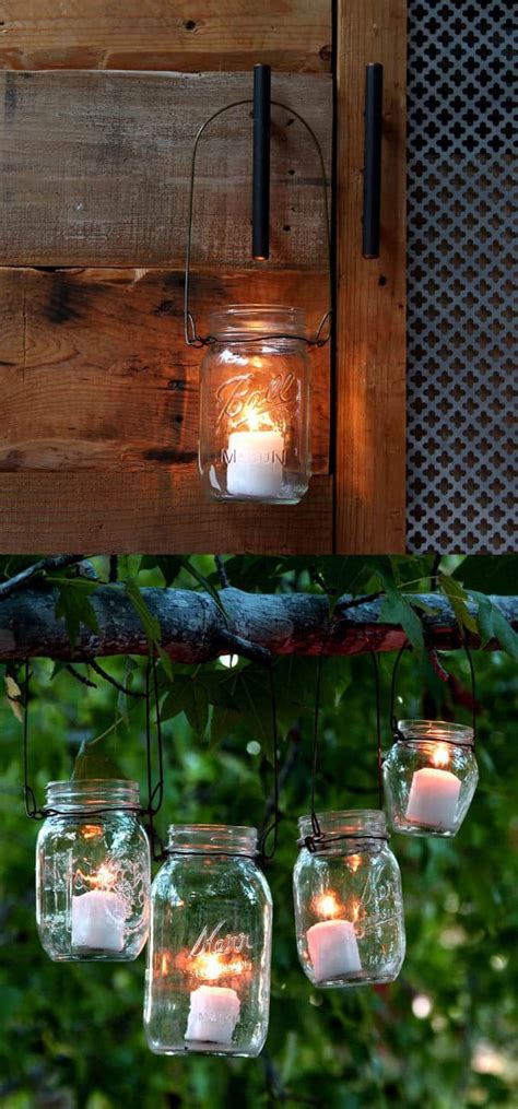 Magical Diy Hanging Mason Jar Lights Easiest Ever Hanging Mason