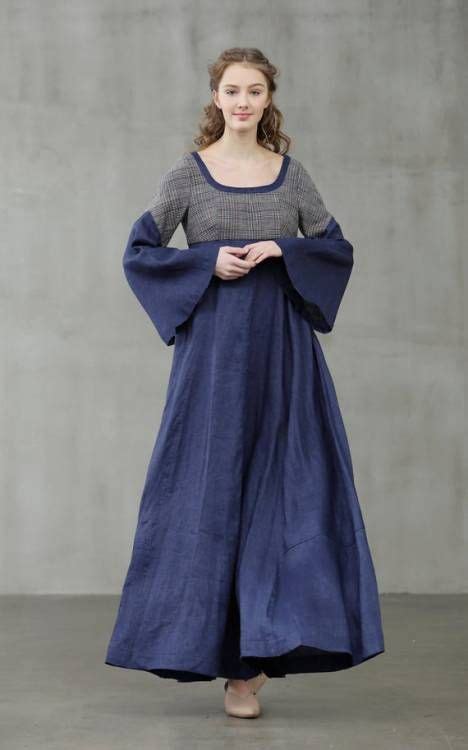 Buy Now Linen Maxi Dress Medieval Dress Linen Dress Puff Linen