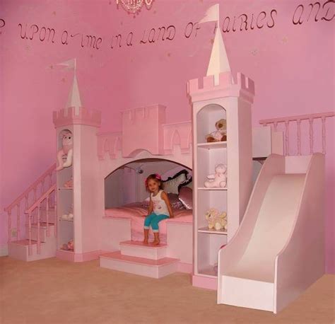 Bedroom sets castle bedroom set sets light wood costco castle. Princess Bedroom Girls Castle Bed Slide & Staircase - Kids ...