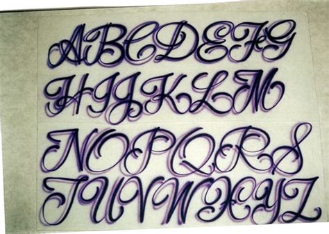 Airbrush Lettering Font One Stroke Script Caps Lettering
