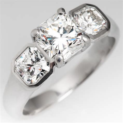 Tiffany Lucida Three Stone Diamond Engagement Ring Three Stone