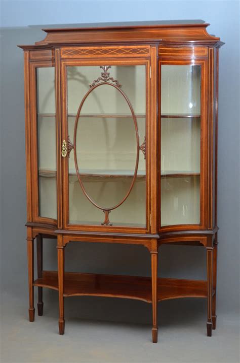 Fine Edwardian Display Cabinet Antiques Atlas