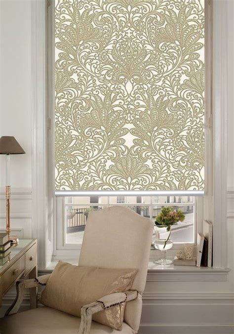 Classic Floral Pattern Damask Type Printed Custom Made Dm21 Window