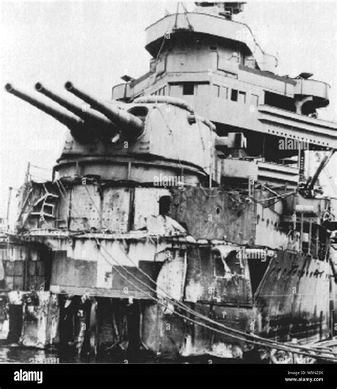 Damaged Bow Of Uss New Orleans Ca 32 Circa In December 1942 Following