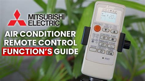 How To Use Air Conditioner Remote Controller Mitsubishi Electric Ac