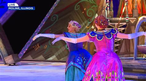 Cast Of Disney On Ice Presents Frozen Performs On Good Morning Quad