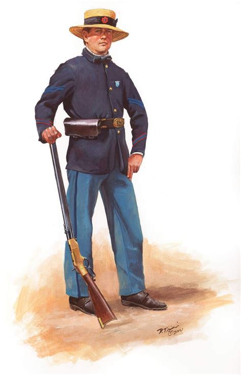 Henry Rifles Civil War Art United States Army American Civil War