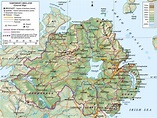 Road map of northern ireland - Street map northern ireland (Northern ...