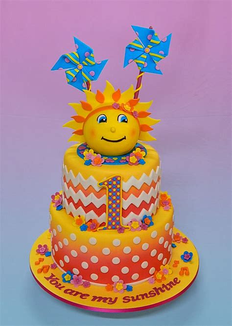 Little Miss Sunshine Birthday Cake