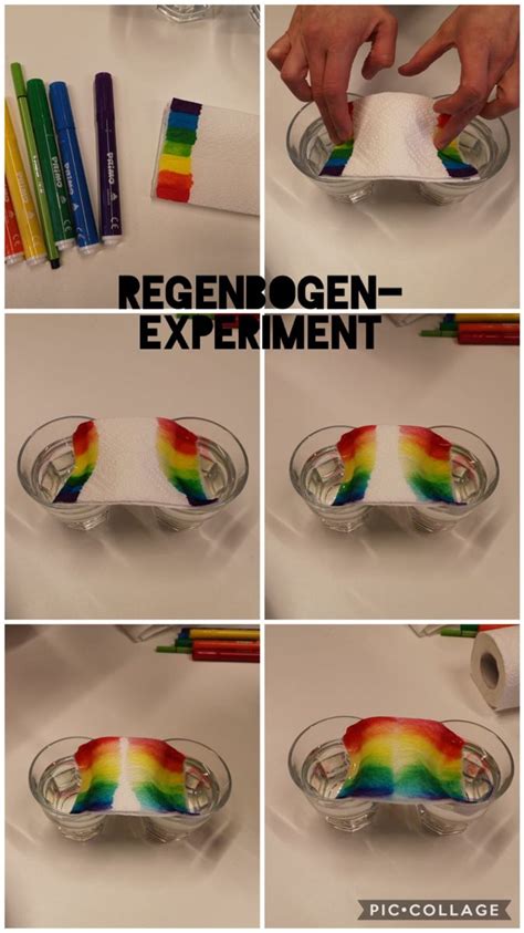 Regenbogen Experiment Wissenschaftsexperimente Für Kinder