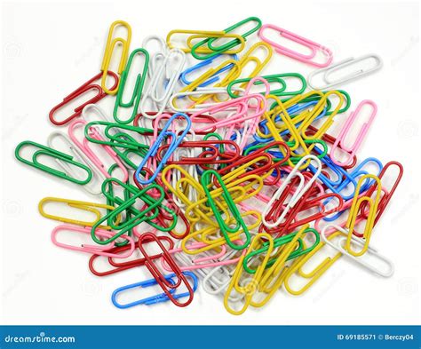 Colorful Paper Clips Abstract Stock Image Image Of Abstract Colorful