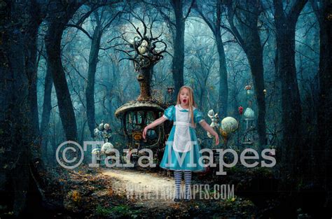 Alice Digital Backdrop Wonderland Forest Wonderland Enchanted