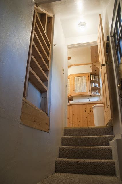Build stairs parallel to … Basement stairs landing, before. | Flickr - Photo Sharing!