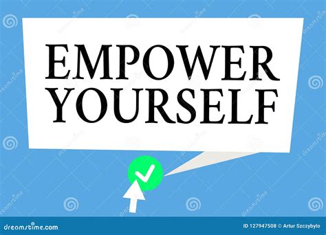 Conceptual Hand Writing Showing Empower Yourself Business Photo Text