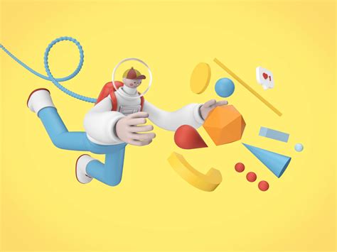 Ux Spaceboy 3d Animation By Tubikarts On Dribbble