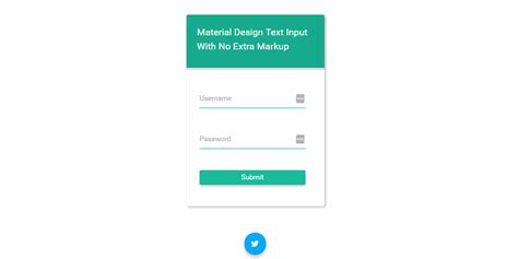 Pure Css Material Design Inspired Login Form Web Design Inspiration