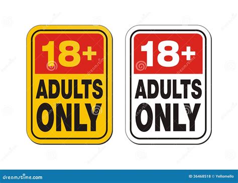 18 Plus For Adults Only Stock Illustration Illustration Of Number