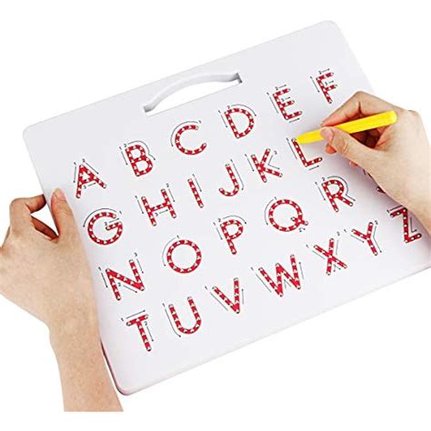 Apfity Magnetic Drawing Board Alphabet Letter Tracing Educational Abc