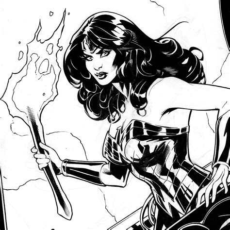 Instant download this listing is for a digital file. The Bombshellter: Wonder Woman 64 Step by Step Part 1 Line Art