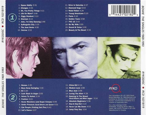 david bowie ‎ the singles collection 2xcd