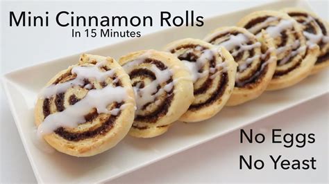 Mini Cinnamon Rolls Recipe No Yeast No Eggs Make Delicious