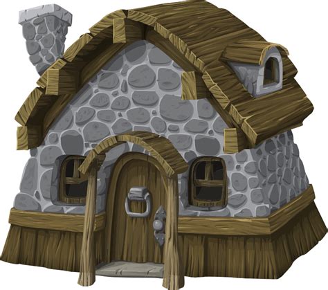 Rustic House From Glitch Openclipart
