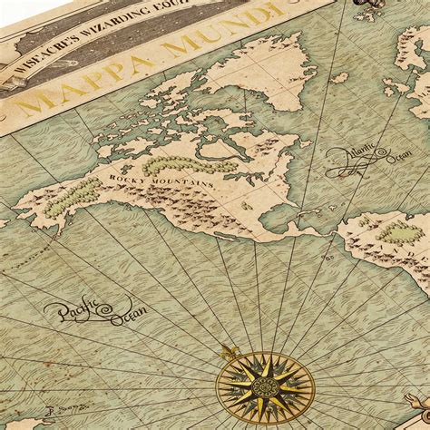 Newt Scamanders Mappa Mundi Map Hogwarts Beast Film