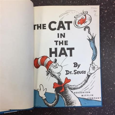 The Cat In The Hat By Dr Seuss First Edition First Printing 1957