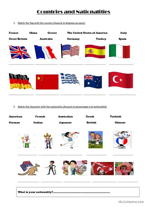 Countries And Nationalities English Esl Worksheets Pdf And Doc