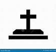 Icono De Cementerio Ilustrado En Vector Sobre Fondo Blanco Stock de ...