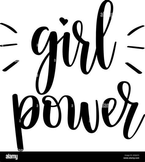 Girl Power Vector Motivational Lettering Stock Vector Image And Art Alamy