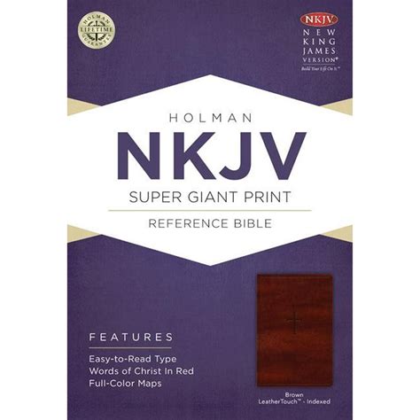 Super Giant Print Reference Bible Nkjv Hardcover