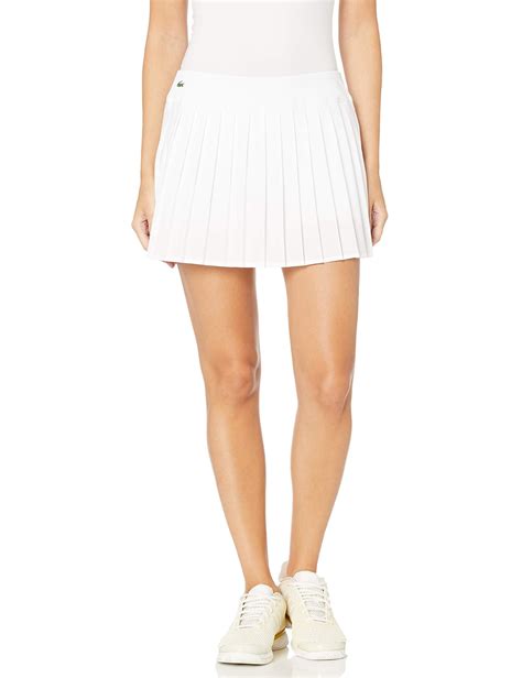 Lacoste Synthetic S Sport Lightweight Technical Pleated Tennis Skirt