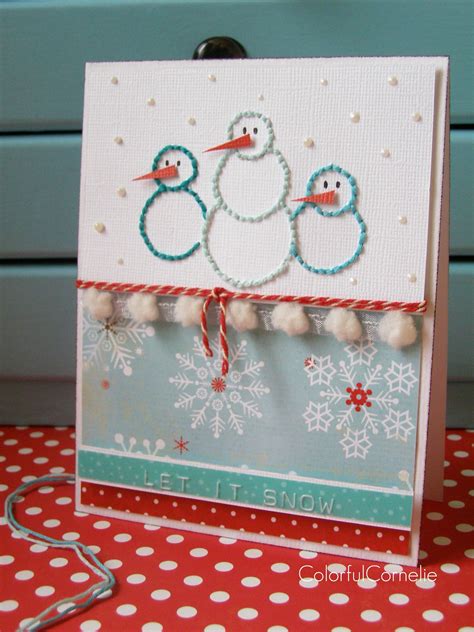 Snowmen Cards Handmade Christmas Cards Crafts