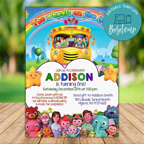 This is a series for preschoolers that helps in the study of letters, numbers, sounds of animals, colors, and also teaches the rules of child behavior in society, which. Printable Cocomelon Zoom Birthday Party Video Chat ...