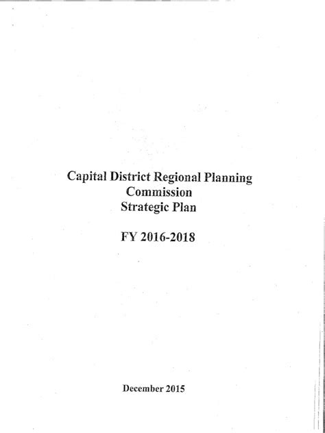 Capital District Regional Planning Commission Strategic Plan Pdf