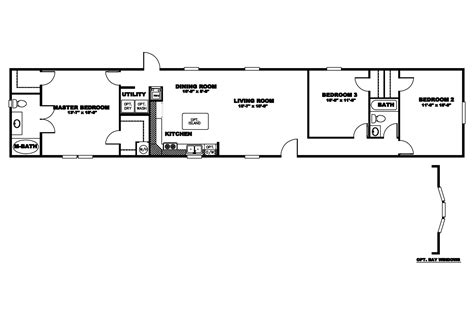 16x80 Mobile Home Floor Plans Plougonver Com