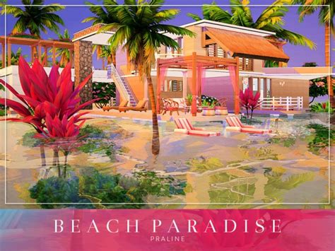 The Sims Resource Beach Paradise By Pralinesims • Sims 4 Downloads
