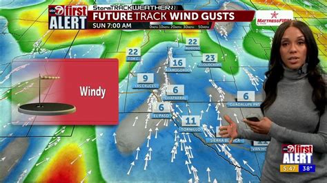 ABC 7 First Alert Gusty Winds Return Sunday YouTube